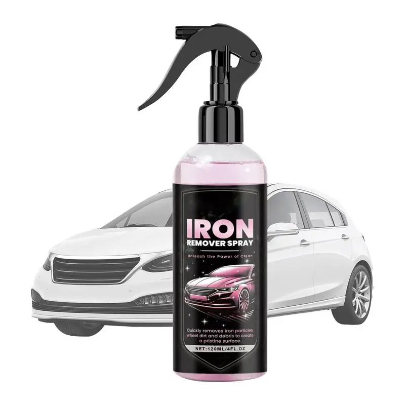 Iron Remover Spray Iron Out Rust Remover Spray 120Ml Iron Remover Wheel Cleaner Car Rust Removal Sprayfor Wheels Freni Calipers