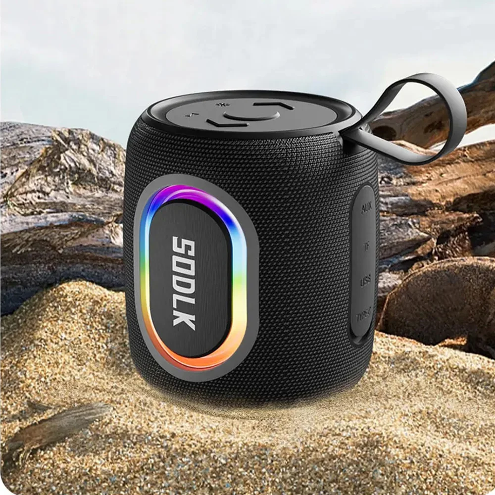 Altoparlante Bluetooth Hifi Portatile Con Shock Mega Bass Rgb Supporto Luce Colorata Scheda Tf Aux Hifi Lossless Stereo Sound Boom Box