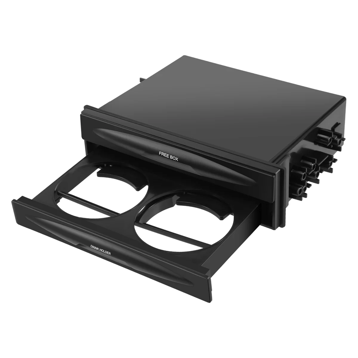Auto Auto Single Din Radio Pocket, Universal Cd Radio Pocket Drink Cup Holder Storage Box Nero