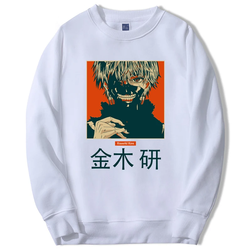 Nameless Ken Anime Ghoul Tokyo Harajuku Felpe Giappone Manga Cartoon Streetwear Uomo Sudaderas Con Capucha Tuta Da Uomo