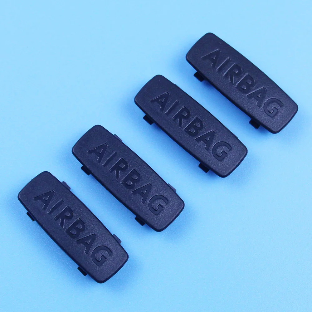 X4Pcs Airbag A B C Pillar Insert Trim Cover "Airbag" Badge Per Cc Golf Jetta Passat Polo Touran 5 G0853437 1 K0853437 5Kd853437
