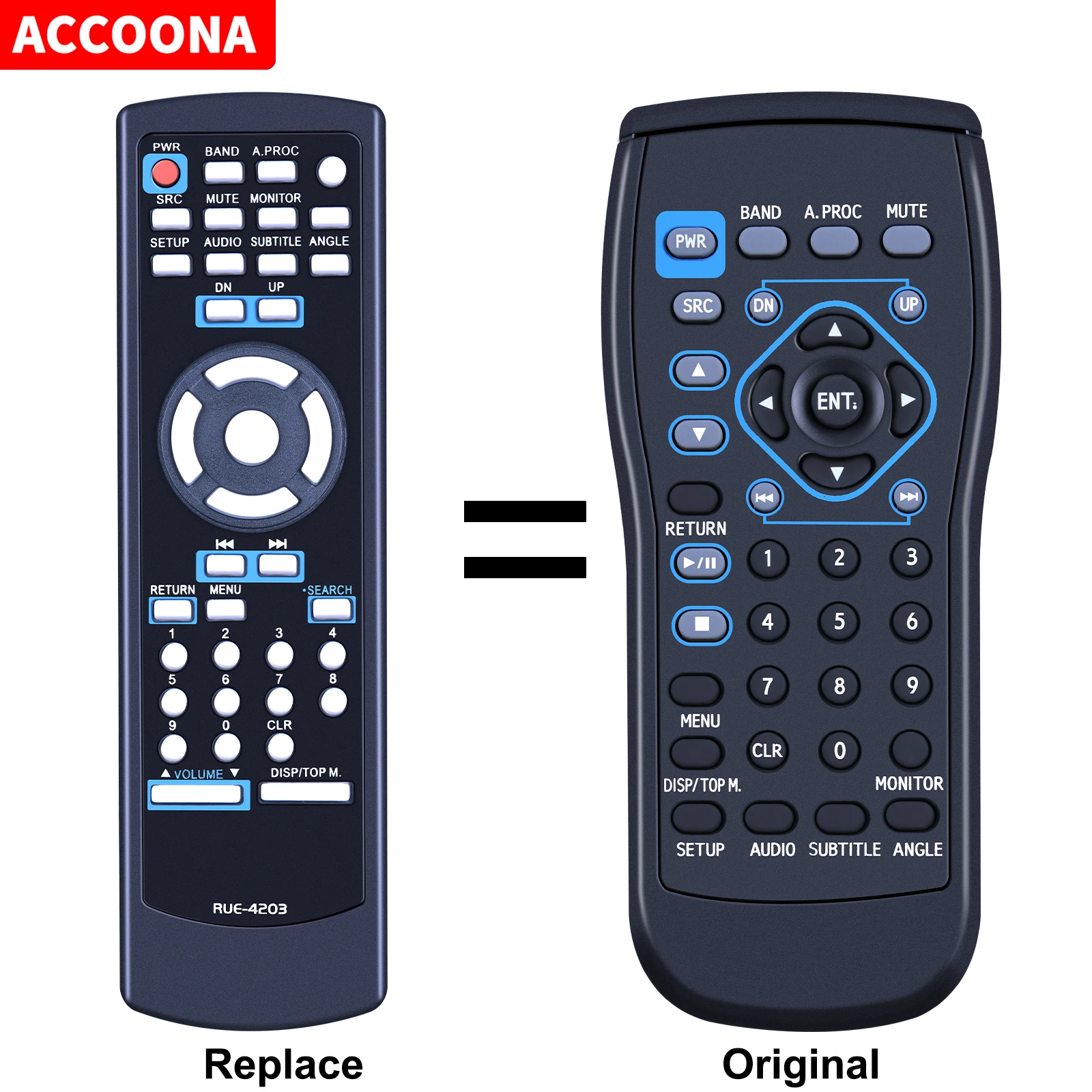 Originale Per Telecomando Alpine Rue-4203 Per Ina-W900 Ina-W910 Iva-W200 Iva-W203 Iva-D310