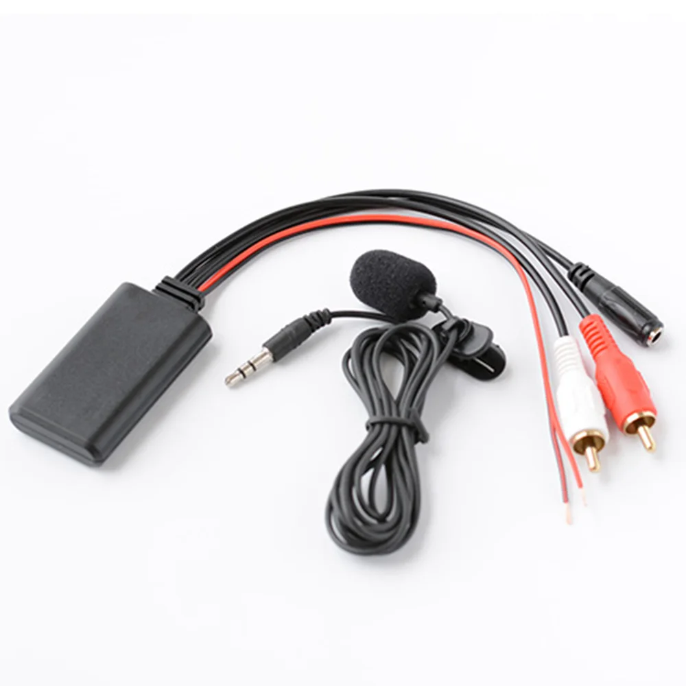 2020 Hot Car Universal 2Rca Bluetooth 5.0 Adapter Aux Music Mic Call For Alpine Pioneer Durevole E Pratico