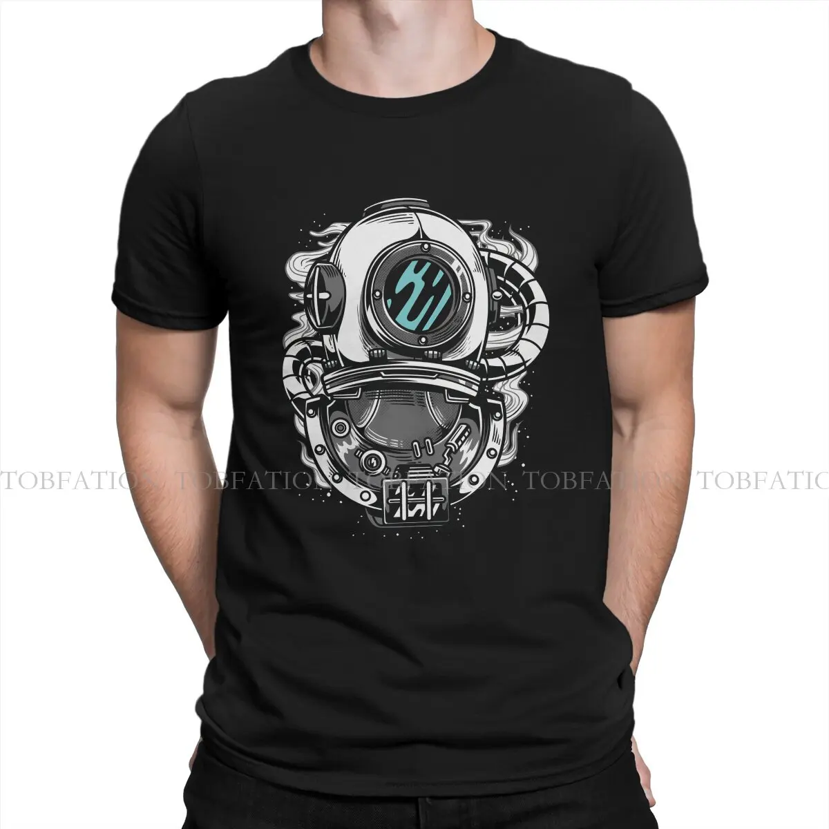Scuba Diving Diver Industrial Diver Deep Sea Tshirt Graphic Men Top Vintage Fashion Summer Clothes 100% Cotton T Shirt