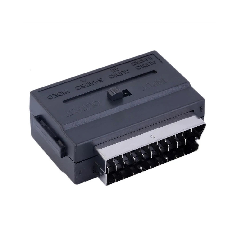 10 Pcs 21Pin Scart A 3Rca Converter Per Ps4 Per Wii Dvd Adattatore Scart Rgb Composito Rca S- Video Av Tv Audio Adapter Per Xbox 360