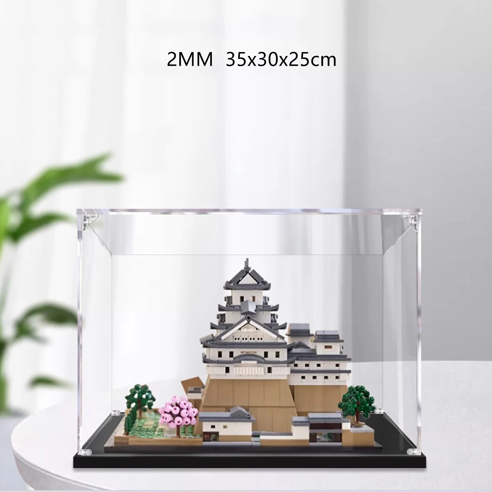Espositore Per Modello Lego 21060 Himeji Castle, Scatola Espositiva Antipolvere, Scatola Trasparente, Scatola Portaoggetti (Solo Custodia, Nessun Mode