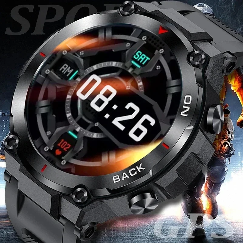 New Gps Position Men Smart Watch Military Outdoor Sport Fitness Super Long Standby Smartwatch Ip68 Swimming Man Watch Per Xiaomi