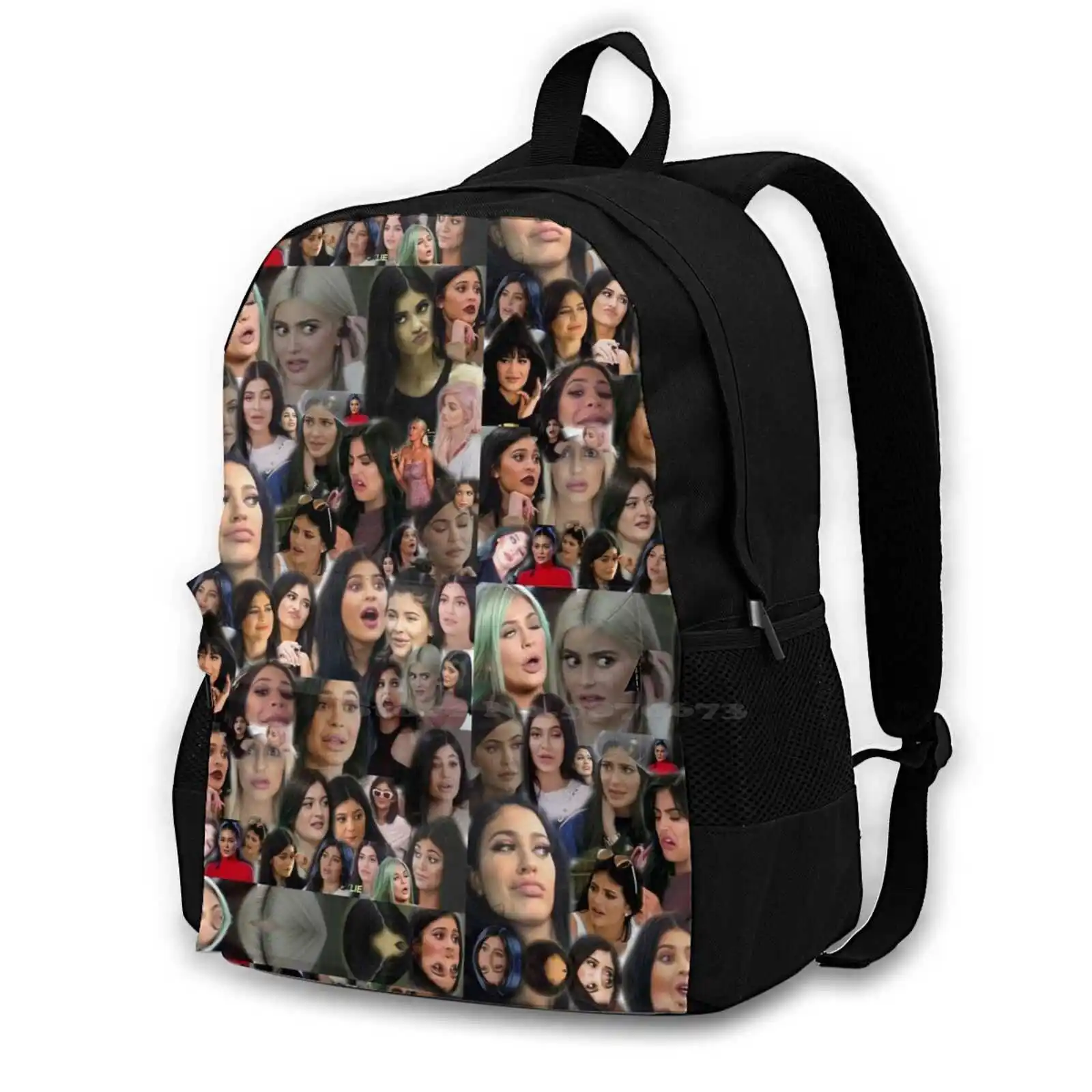 Kylie Meme Fashion Travel Laptop School Zaino Bag Kendall Jenner Meme Funny Face Life Con Kylie Keep Up With The