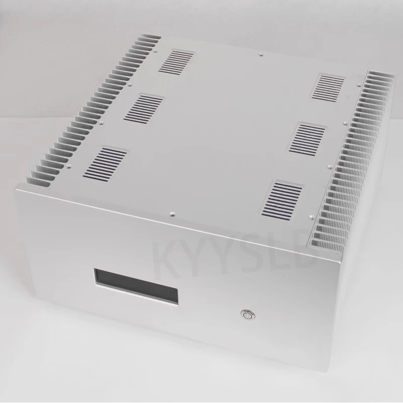 Kyyslb 411*411*200Mm All-Aluminium Class A Home Audio Sound Amplifier Chassis Box House Custodia Fai Da Te Amplificatore Case Shell