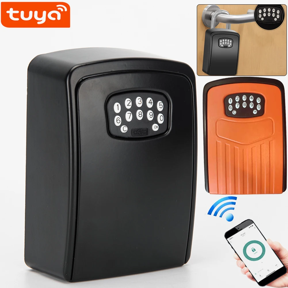 Box02 Smart Home Key Storage Secret Box Antifurto Key Safe Box Organizer Con Codice Tuya App Sblocca La Scatola Di Sicurezza