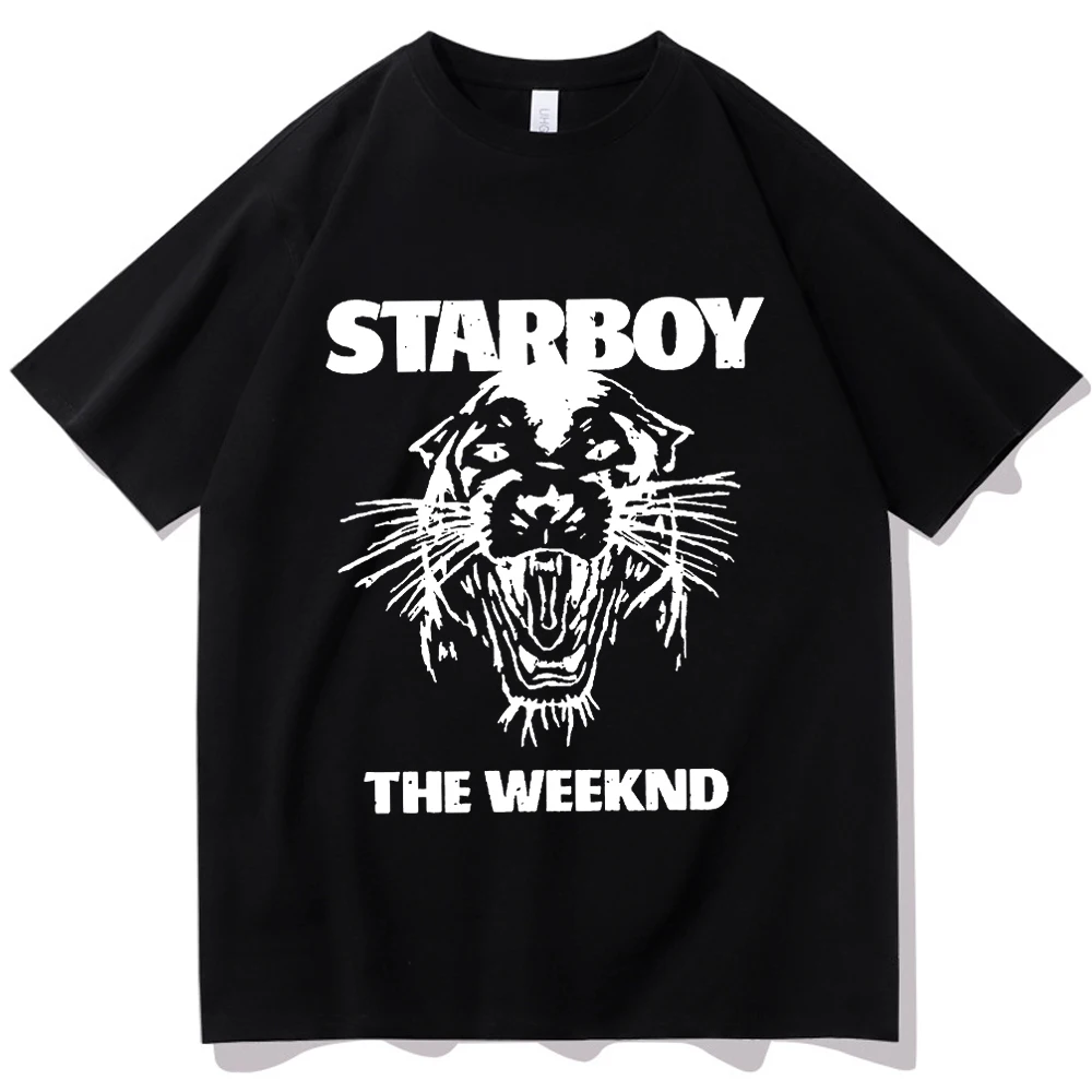 The Weeknd Starboy Shirt The Weeknd Music Album Shirt The Weeknd Merch Gift For Fans Unisex O-Collo Camicie A Maniche Corte