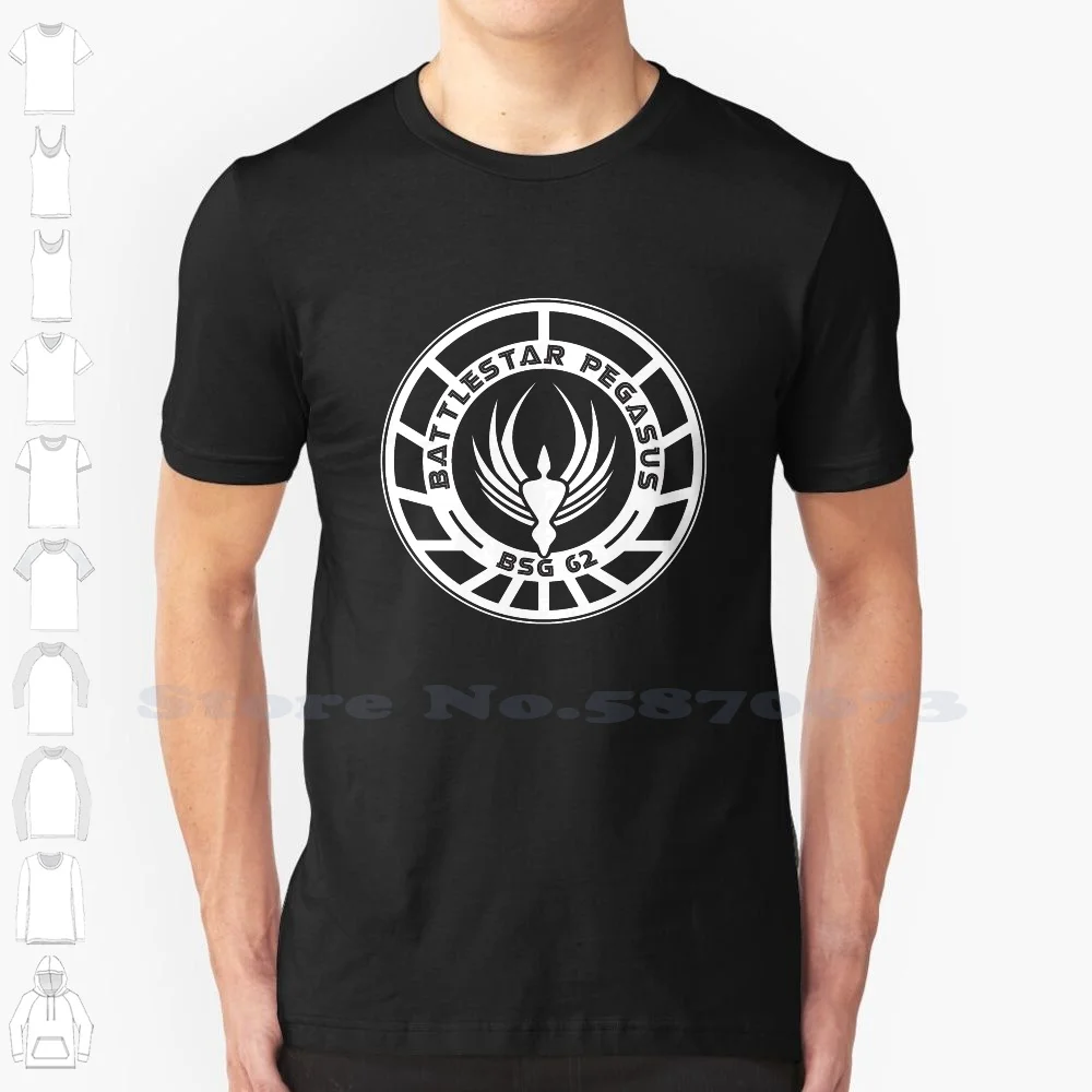 Battle Star Pegasus Patch Fashion Vintage Tshirt Magliette Battle Star Pegasus Bsg 62 Battle Star Galactica Cain Adama Apollo Star