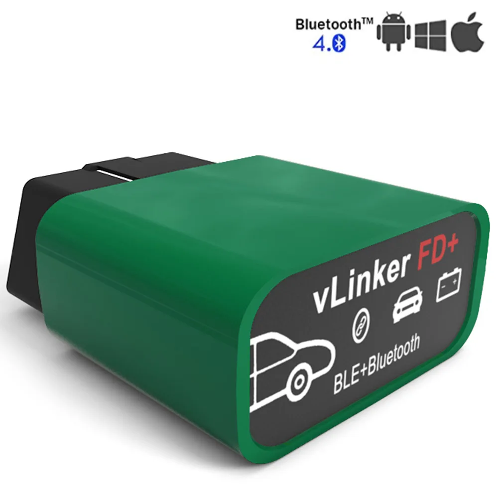Vgate Vlinker Fd Plus Forscan Adattatore Obd2 Scanner Bluetooth Ble Per Iphone, Android E Windows