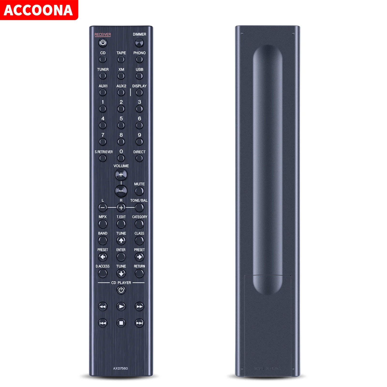 Telecomando Adatto Per Axd7560 Per Ricevitore Stereo Pioneer Sx-A9Mk2 Sx-A9Mk2-K Pv-5997