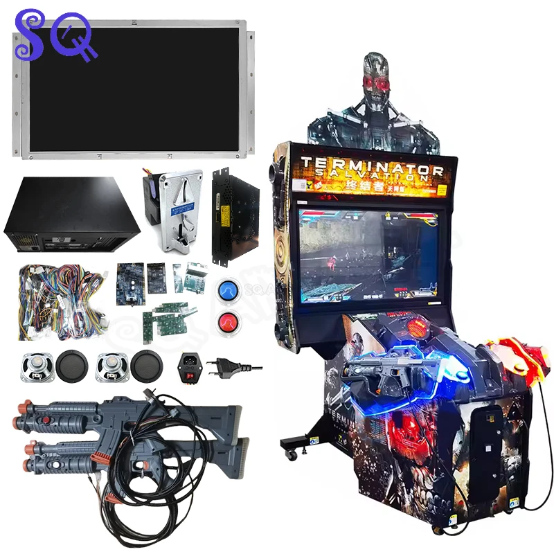 Terminator 4 Simulator Kit Cabinet Adult Street Kit Board A Gettoni Per Arcade Shooting Ball Game