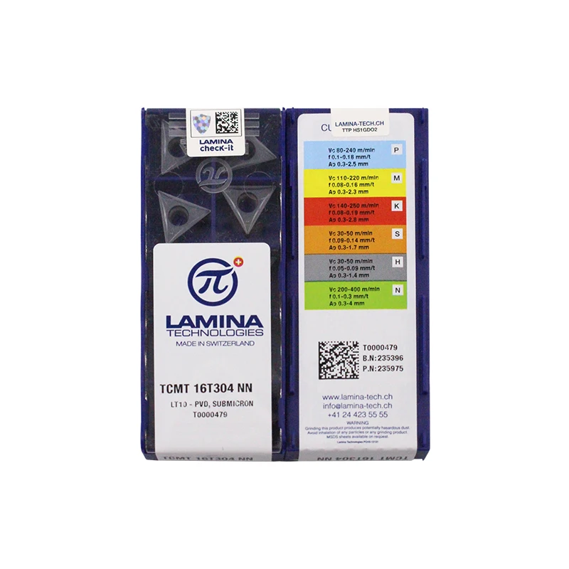10 Pz Lamina 100% Originale Tcmt110204-Nn Lt10 Tcmt110208-Nn Tcmt16T304-Nn Tcmt16T308-Nn Utensili Da Taglio Tornio Cnc Inserti Per Tornitura