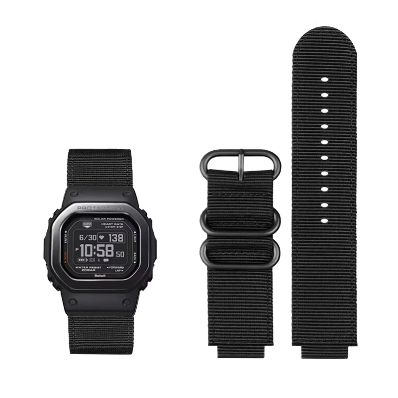 Cinturino Per Orologio In Nylon Da Esterno Modificato Per Casio Dw-H5600 Dwh5600 Series 40Th Anniversary Bracciale Impermeabile Per Orologio