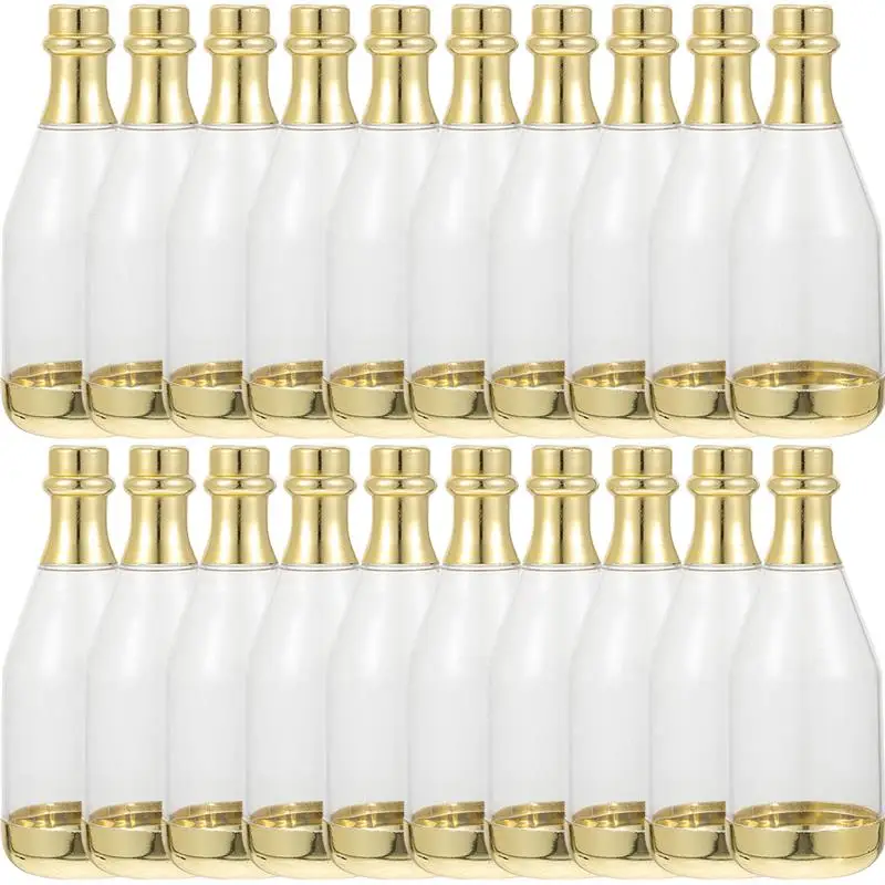 20 Pezzi Scatole Regalo Coperchi Presenta Bomboniere Bomboniere Bomboniere Bomboniere Contenitori Per Dolcetti Mini Bottiglie Di Champagne Plastica Sf