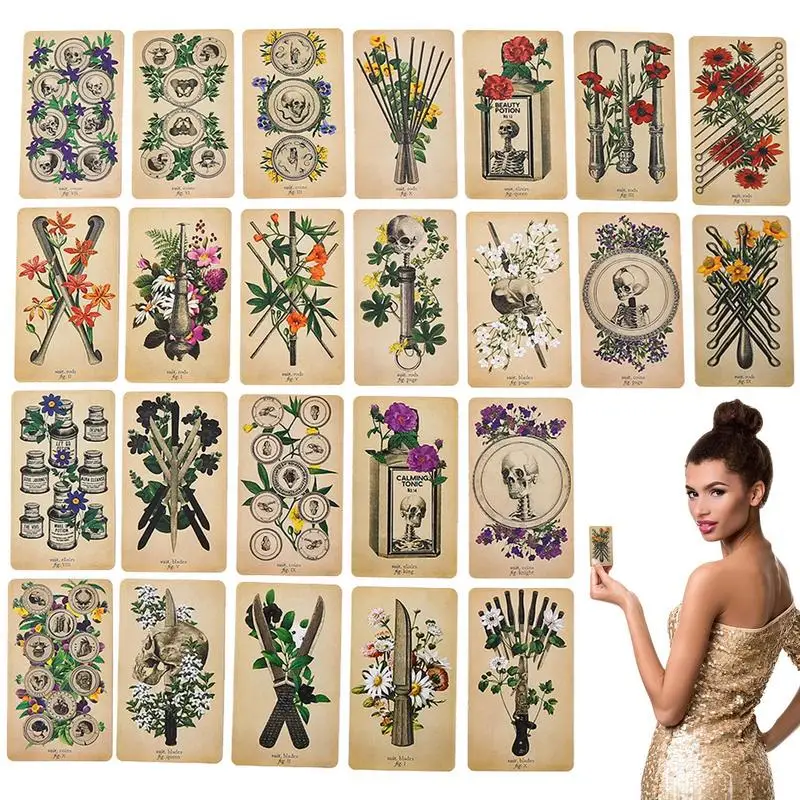 The Antique Anatomy Oracle Tarot Cards Mazzi Di Carte Popolari Artistic Mystery Friend Party Gioco Da Tavolo Puntelli Regali Di Festa