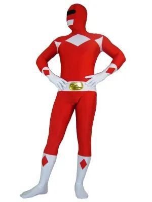 New Red Zyuranger Sentai Costume Cosplay Spandex Body Sentai Zyuranger Ranger Costumi Cosplay Rangers Zentai Just Body