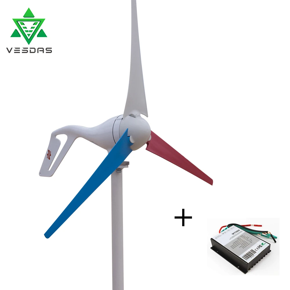 Piccola Casa Generatore Di Turbine Eoliche 400W Mulino A Vento Generatore Eolico Controller Lama Mini Gerador Eolico Carica Per Luce Marina