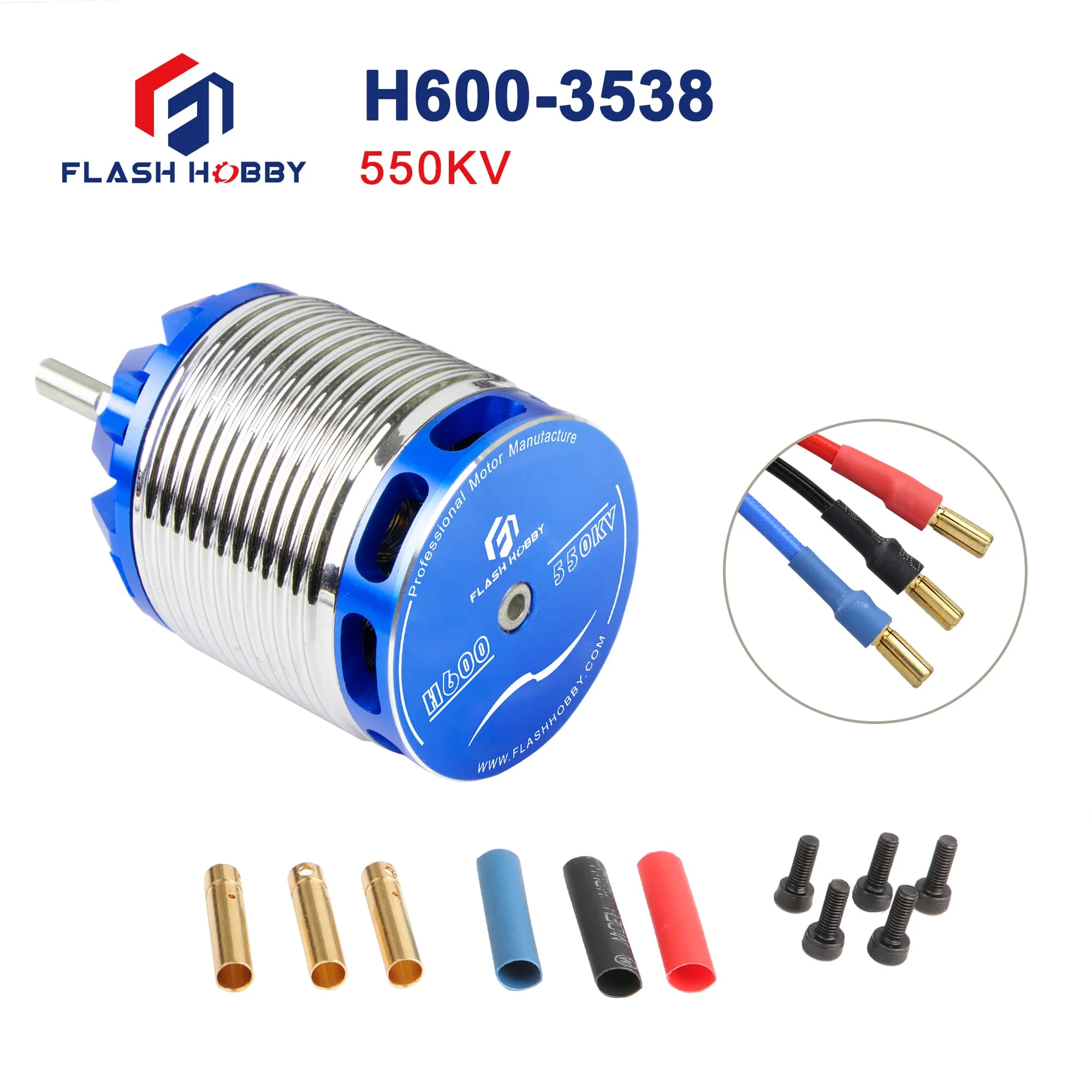 Flashhobby H600 550Kv 1220Kv Motore Brushless Per Align Trex 600 Rc Elicottero