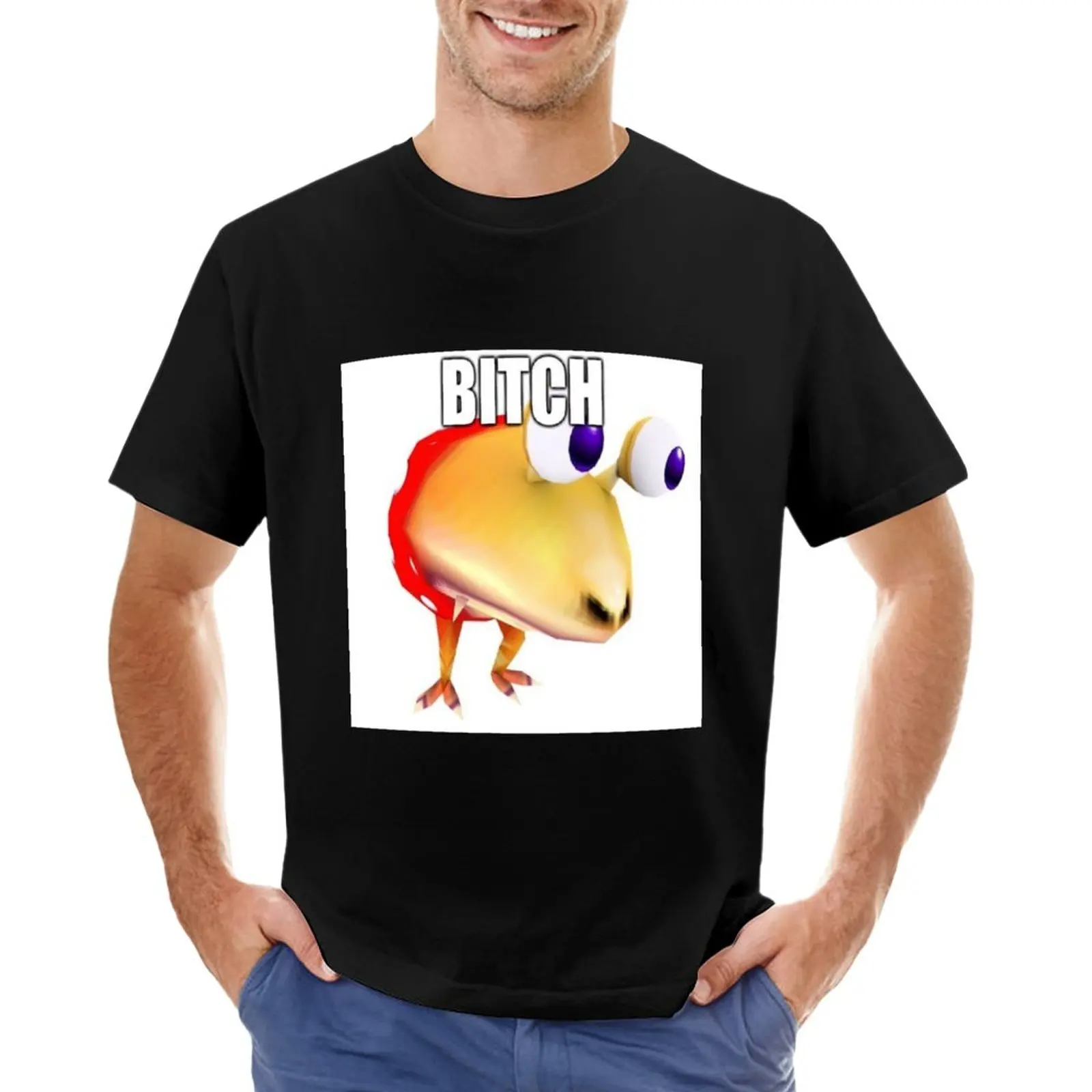 B*Tch Pikmin 2 2 Player Battle Meme T-Shirt Plain T-Shirt Oversized T Shirt Anime Sweat Shirts, Men