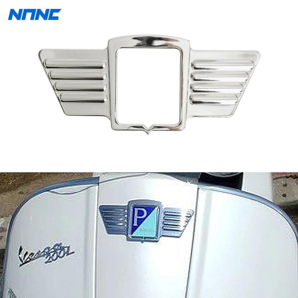 Custodia Per Rivestimento Logo Ali Cromate Moto Per Piaggio Vespa Gs150 Gs160 Ss180
