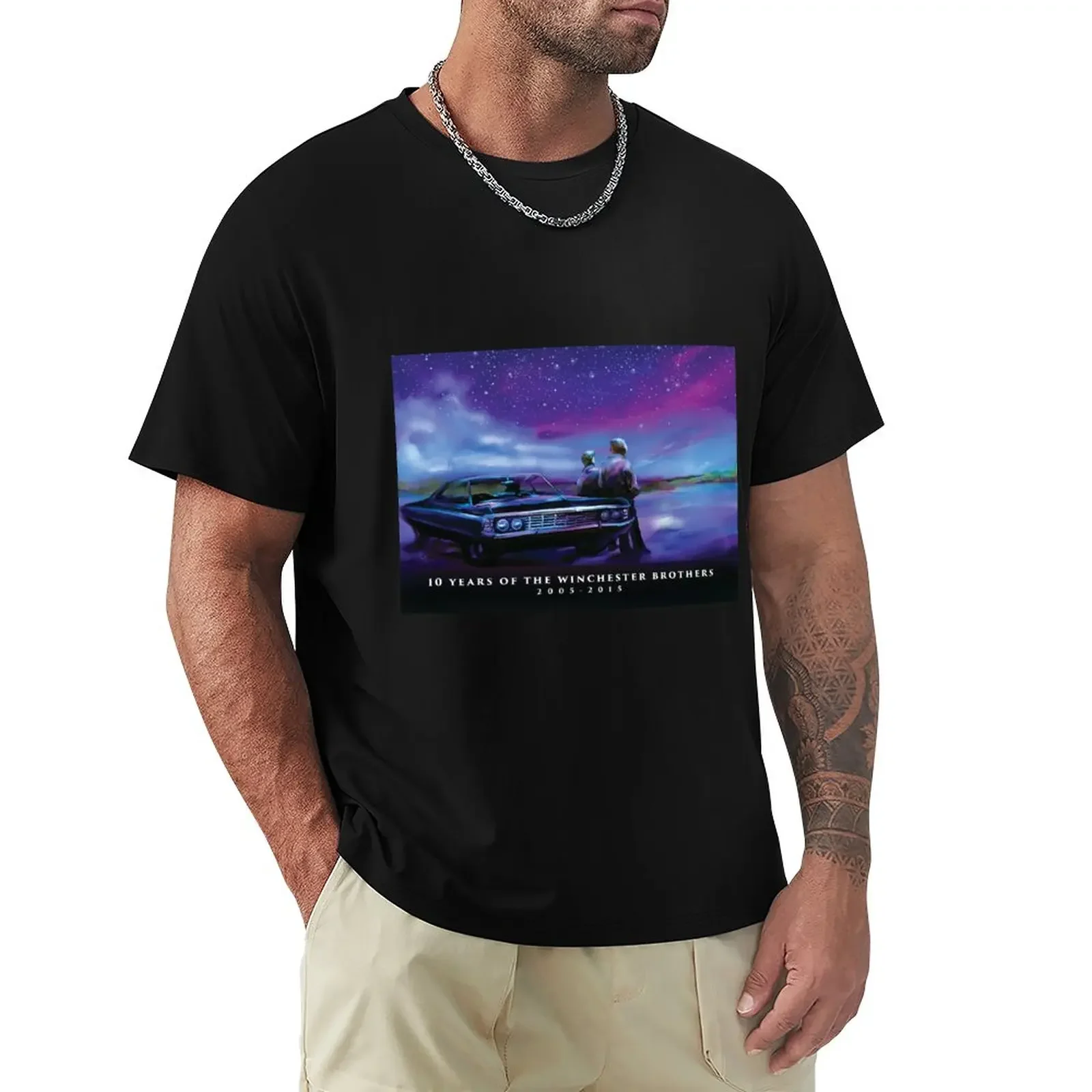 Impala Nights T-Shirt Abbigliamento Vintage Abbigliamento Kawaii Abbigliamento Uomo