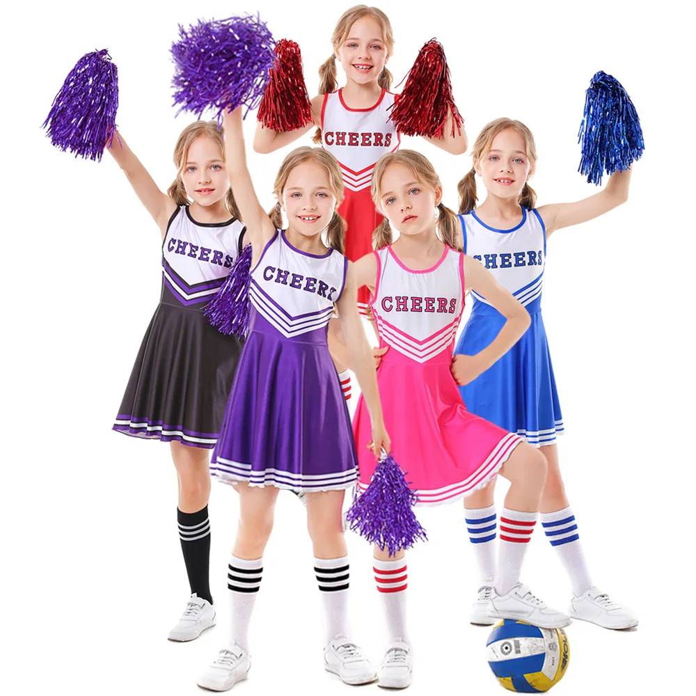 Halloween Girls Cheerleaders Costume Cosplay Football Baby Dress Up Costume Di Halloween Per Bambini