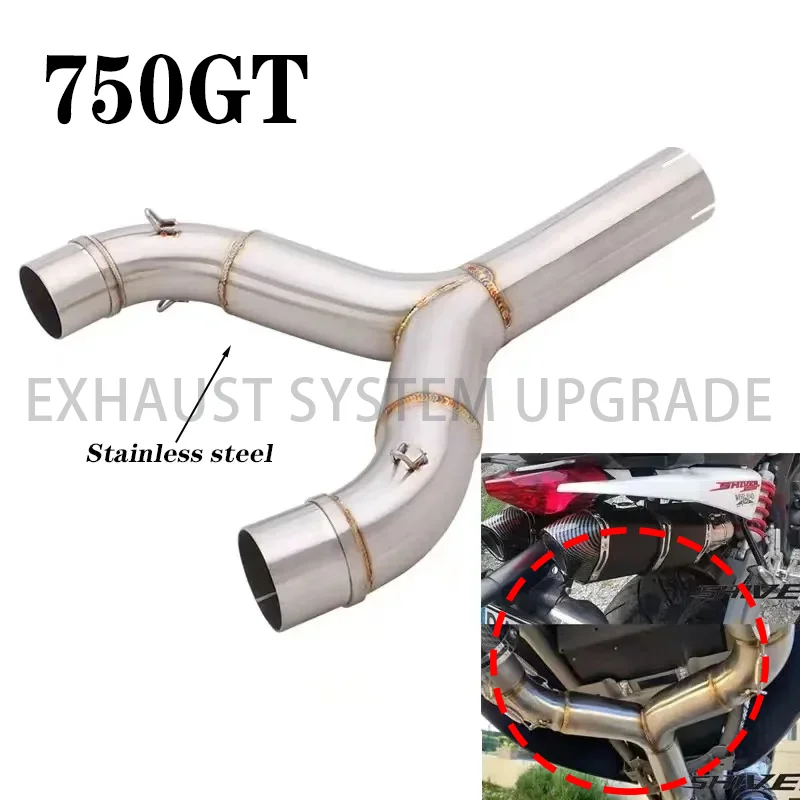 Fuga Slip-On Silenziatore Moto Tubo Di Collegamento Centrale Per Aprilia Shiver 750 2010 A 2016 Shiver 750 Scarico Gt Shiver 750Gt