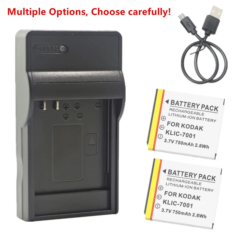 Klic-7001 Batteria O Caricabatterie Per Kodak Easyshare M320 M340 M341 M763 M863 M1063 Md1063 Md41 Md853 Md863 Mx1063 V550 V570 V610