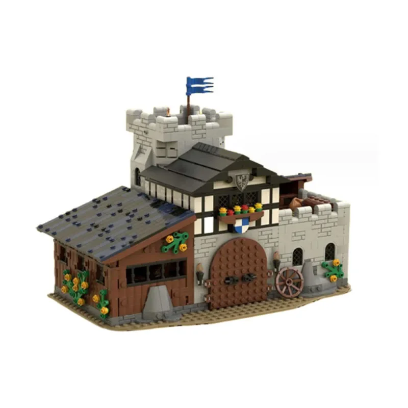 Building Block Moc-141494 Falcon Stable Castle Building Model 1526Pcs Adult Child Puzzle Education Birthday Christmas Toy Gift