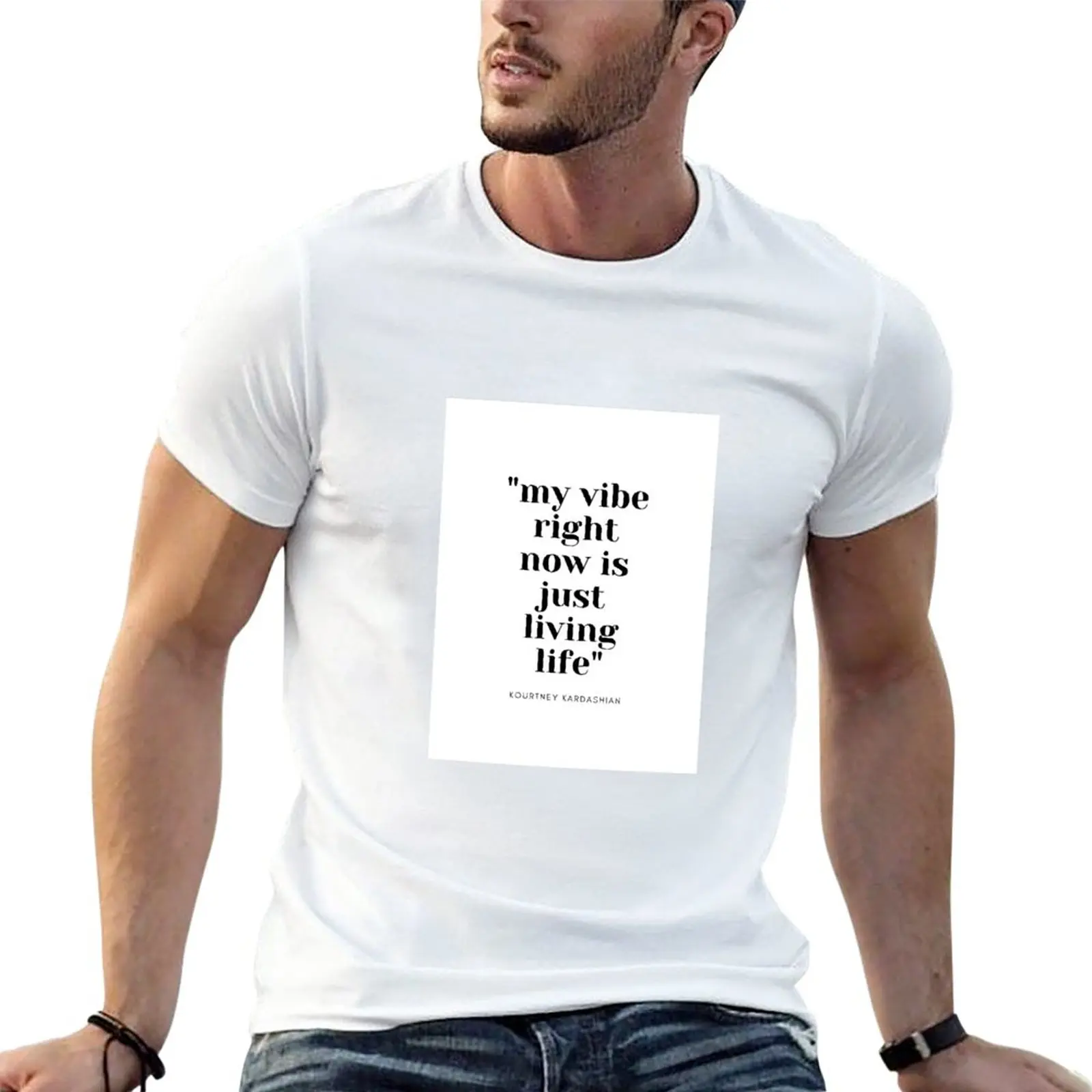 My Vibe Now Is Just Living Life T-Shirt Funnys Abiti Estetici Vintage Vintage Abbigliamento Uomo T-Shirt Grafiche Hip Hop