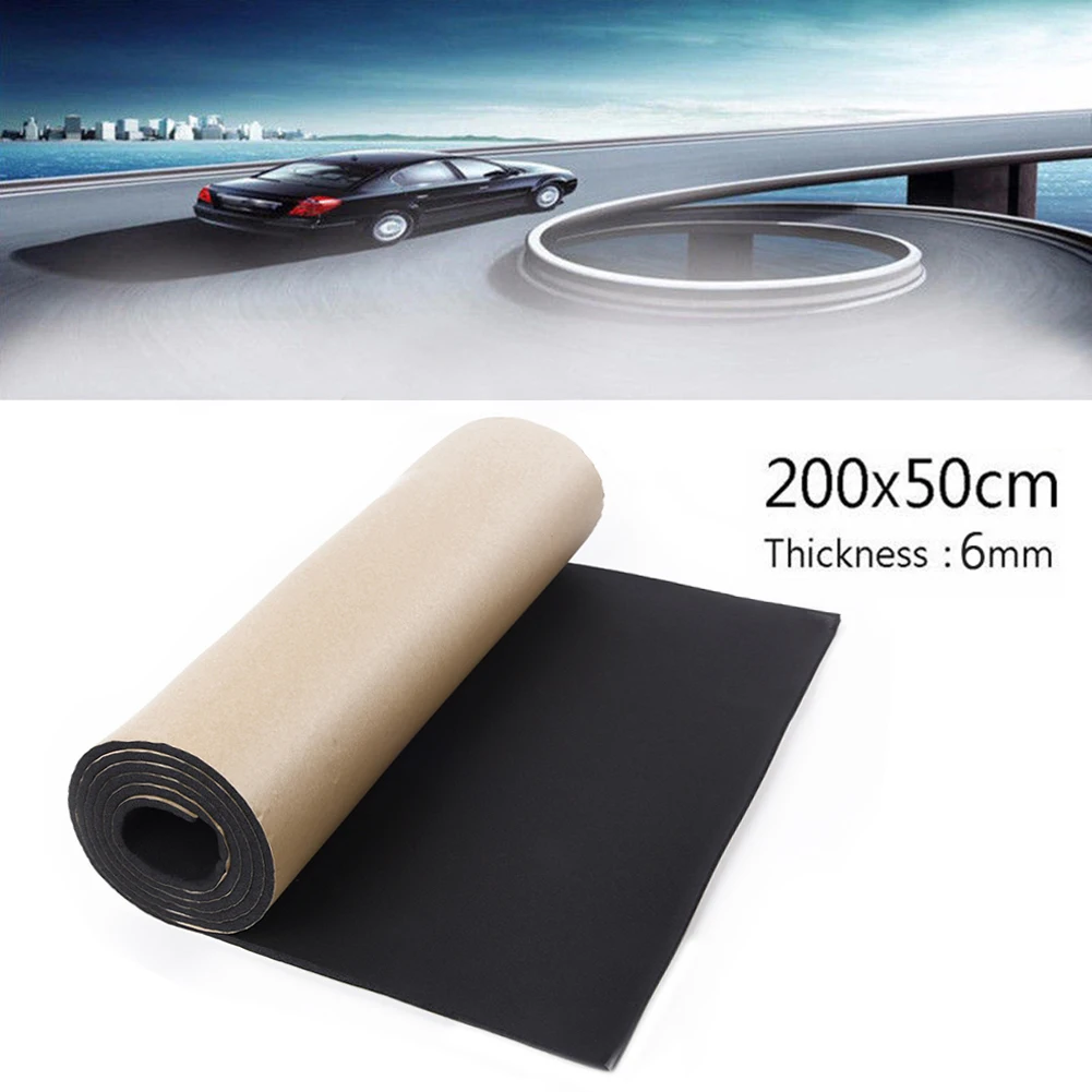 Auto Cotone Insonorizzato 200*50Cm Auto Auto Insonorizzazione Isolamento Fonoassorbente Schiuma Autoadesiva Accessori Auto
