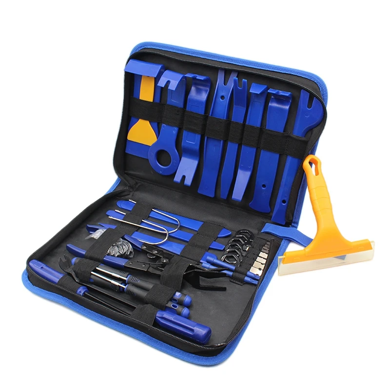 Aggiornato 41Pcs Sound Decoration Dash Panel Trim Removal Tool Fastener Pinze Clip Kit F Car Auto