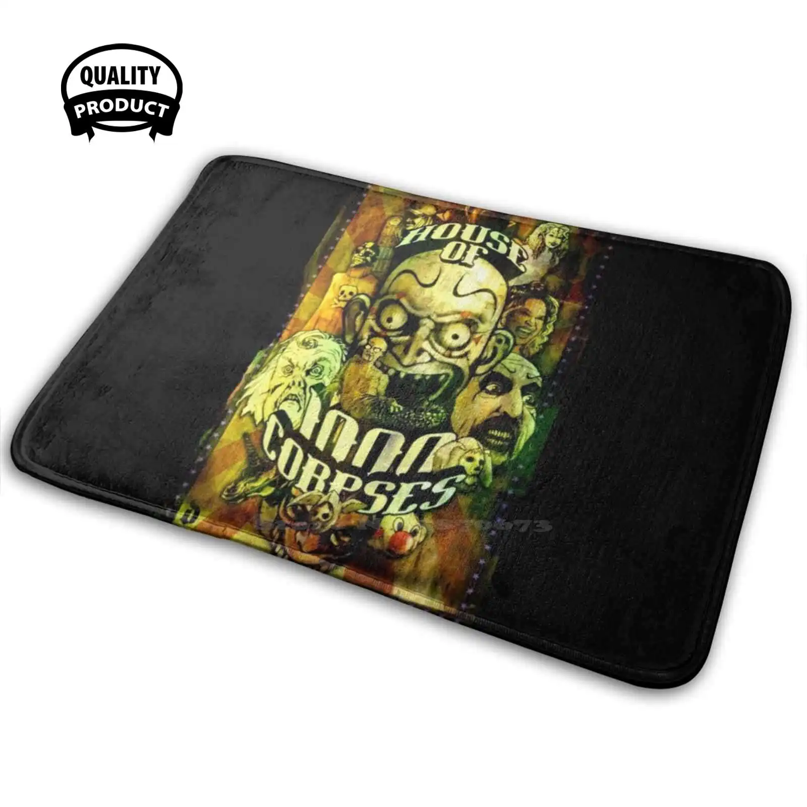 House Of 1000 Cadaveri Rob Zombie Horror Movie Soft House Family Tappetino Antiscivolo Tappeto Rob Zombie Film Horror Movie House Of