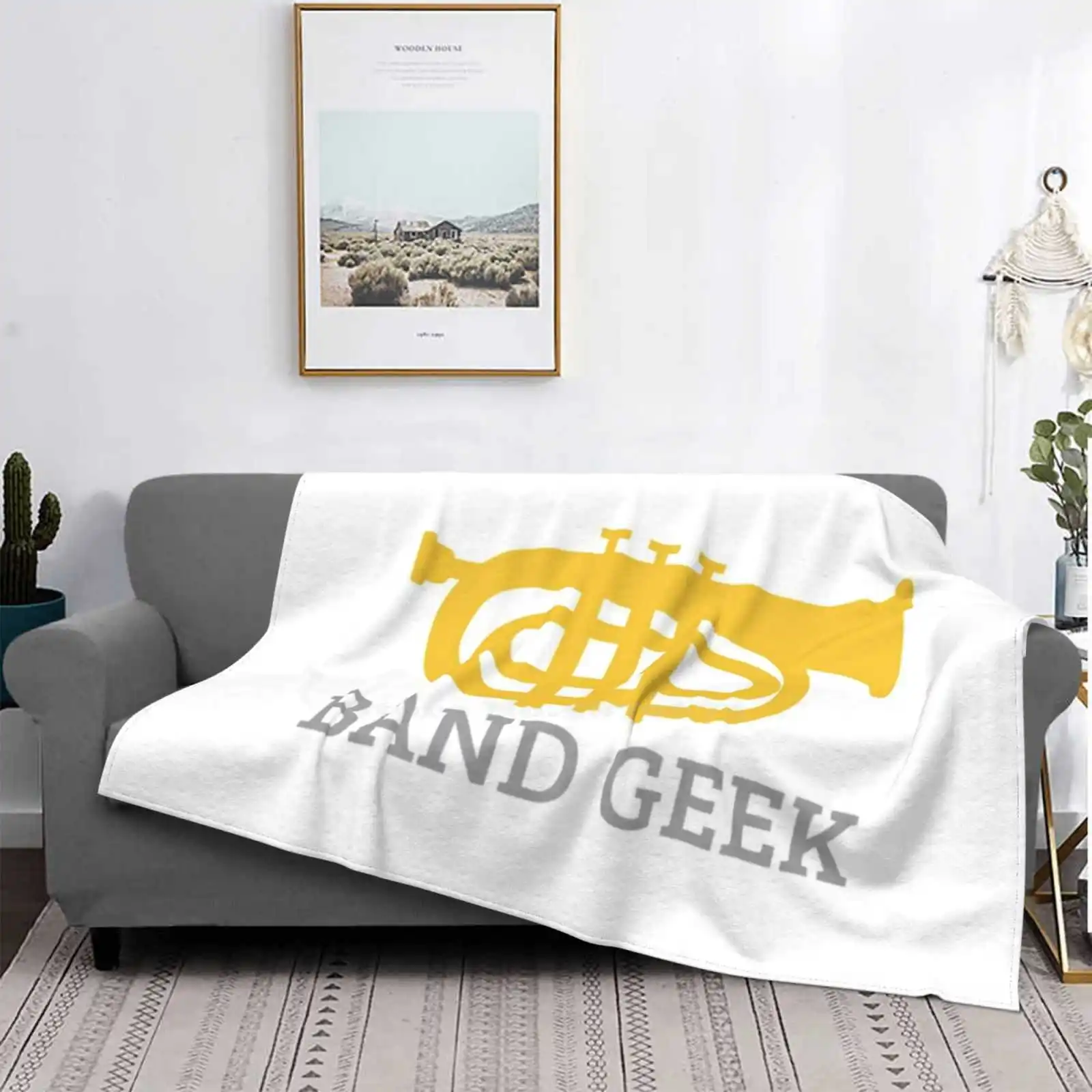 Band Nerd Tuba - Cute Trend Style Funny Fashion Soft Throw Coperta Tuba Music Band Band Geek Marching Band Instrument Band Nerd