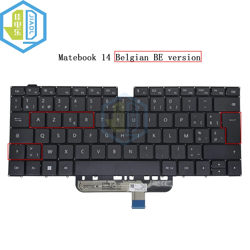 Tastiera Azerty Francese Belga Italiana Teclado Per Honor Magicbook 15 Boh-Waq9Hn Boh-Waq9Hnl Boh-Wap9Hnr Boh-Wah9Hn Boh-Wae9Hn