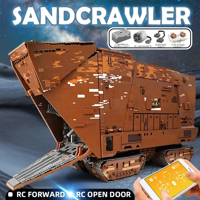 Mold King 21009 Building Blocks Toys The Cavegood Ucs Sandcrawler Model Set Assemblare Mattoni Giocattoli Educativi Regali Di Natale