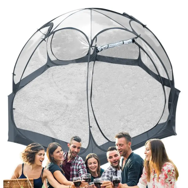 Tenda Da Esterno Trasparente Antipolvere Impermeabile Bubble House Pieghevole Bubble House Per Campeggio Backyard Garden Party Addensato