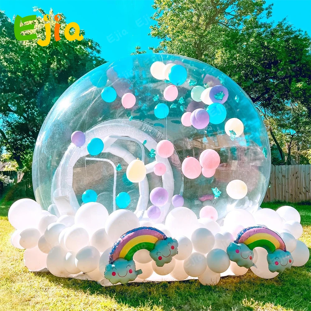 Spedizione Gratuita 8Ft 10Ft 13Ft Kids Balloon Gonfiabile Bubble House Con Air Blower Clear Dome Tent Per Party Event Indoor Outdoor