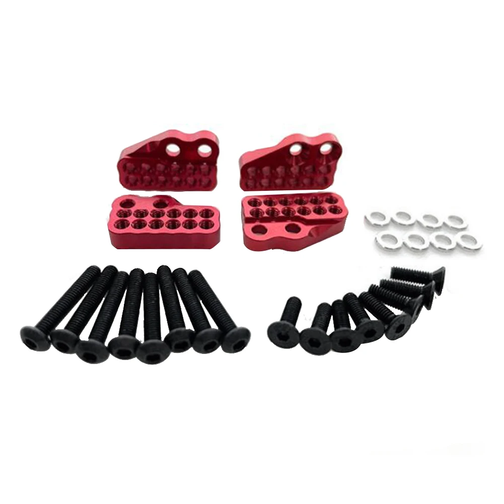 Ammortizzatori In Metallo Montaggio A Codice Fisso Per Axial Capra 1.9 Utb 1/10 Rc Cars,Red