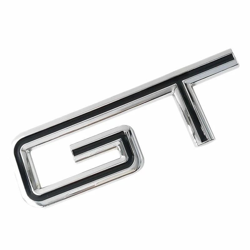 1Pc 3D Gt Logo Car Sticker Cooling Car Decor Sticker Per Bmw X6 X5 Ford Mustang Focus Mk 1 2 3 7 Mondeo Car