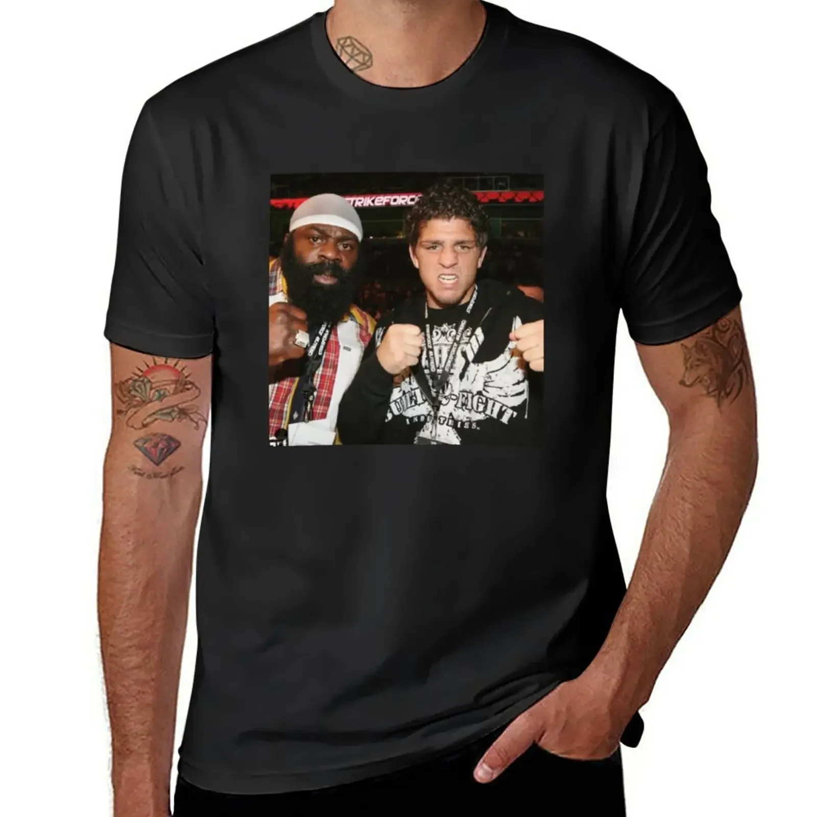 T-Shirt Legends: Kimbo Slice Nick Kim T-Shirt Customs Shirts Graphic Tees Funnys Cute Tops Plain Black T-Shirt Uomo