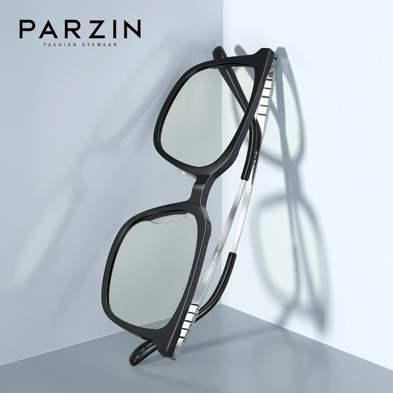 Parzin Acetato Anti Blue Light Glasses Men Computer Glasses Frame Occhiali Da Gioco Tv Vintage New Office Gafas De Lectura 15802