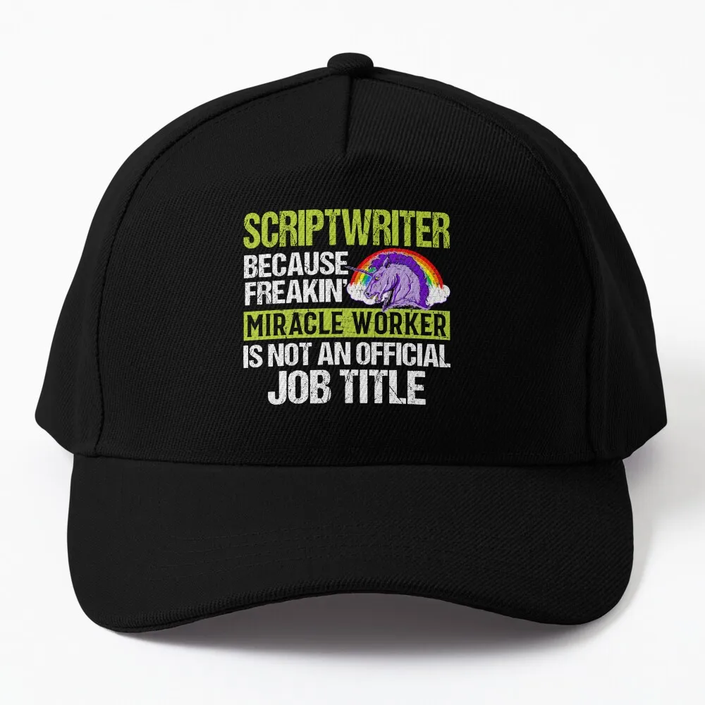 Scrittwrater Perché Wholesale Miracle Worker Non È Un Lavoro Ufficiale Titolo Berretto Da Baseball Cappello Uomo Luxury Beach Bag Hat Ladies Men'S