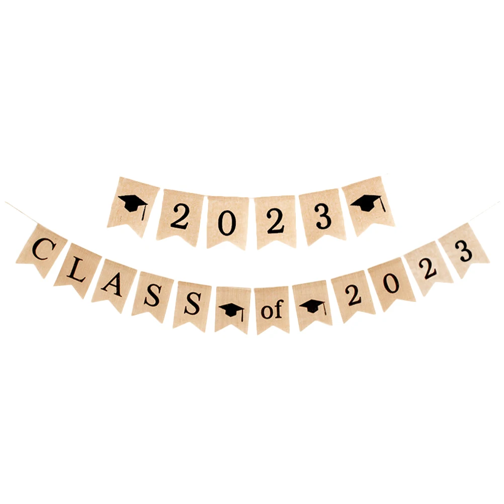1 Set Banner Per Feste Di Laurea Classe Del 2023 Bunting Cerimonia Di Laurea Decor Festa Di Laurea Bunting