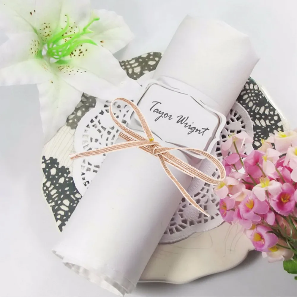 Staraise Nastro Di Canapa Di Lino Fai Da Te Linea Bianca Decorazione Regalo Di Canapa Nastro Rustico Rotolo Di Corda Di Canapa Fine Regalo Decorazione