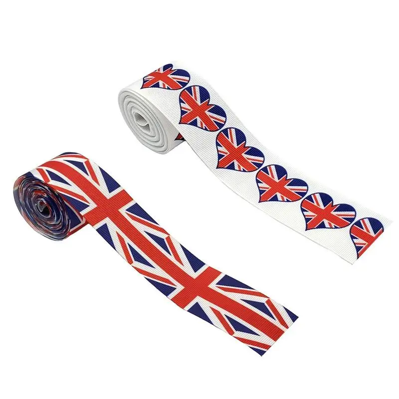 Nuovo 2024 Union Jack Flag Regno Unito British Flag Trimming Braid Queen'S Jubilee Party Artigianato Regali Strumenti Involucri Per Gif